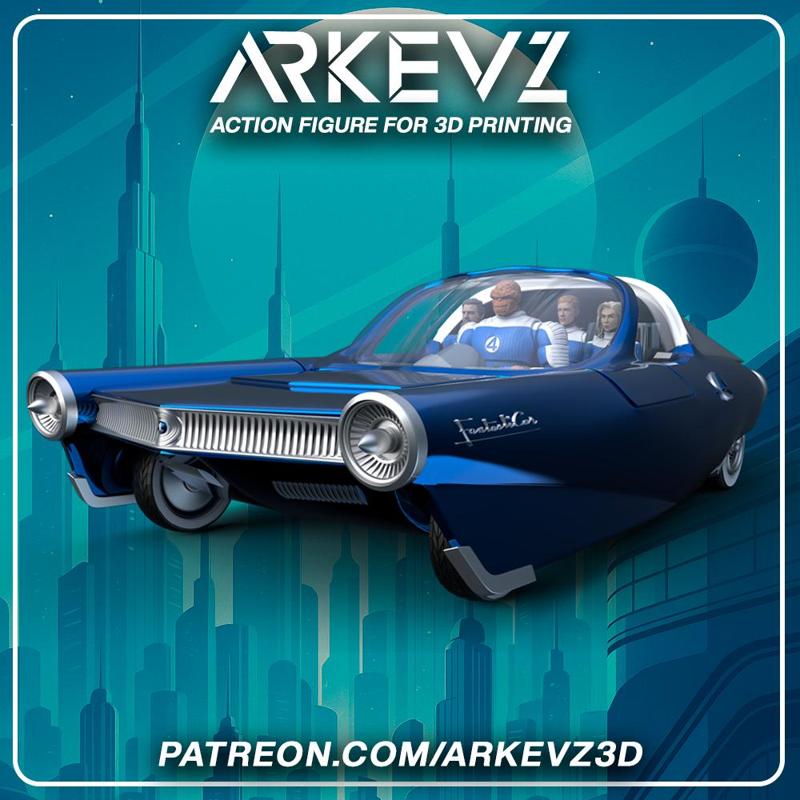 🛸 Fantasticar - Compatible with Marvel Legends (1/12 Scale)