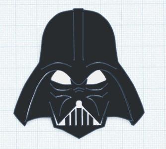 Lord Vader head wallart