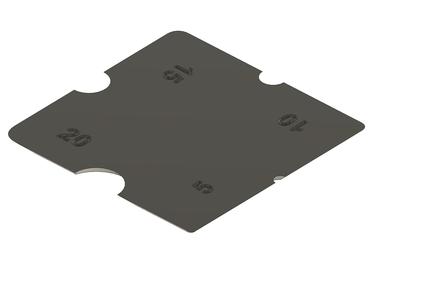 5mm 10mm 15mm 20mm bead former with numbers and radius corners