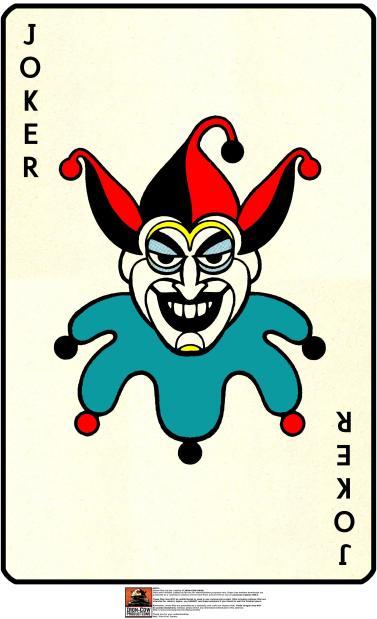 Batman Joker playing card