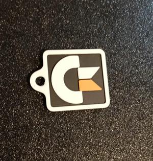 Commodore logo keychain