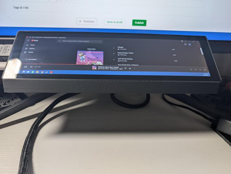 mini screen under mount monitor