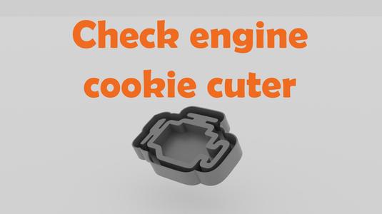 check engine cookie cuter