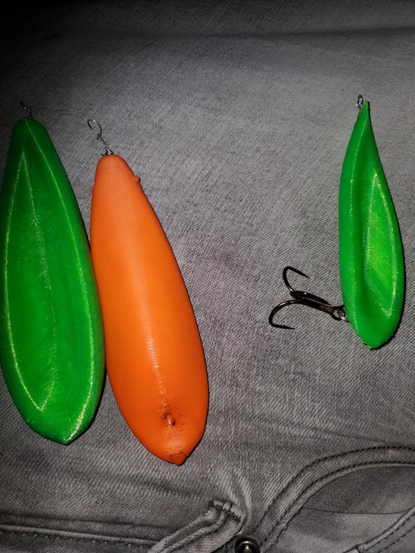 Salmon fishing lead shot spoon!