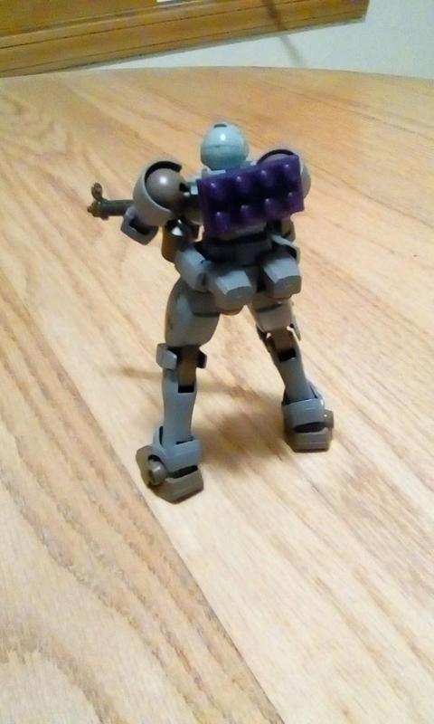 Lego-like Studded backpack for Gundam Models