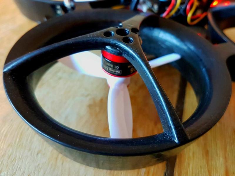 updated 3" inch pusher duct quadcopter plane and carbon frame add on