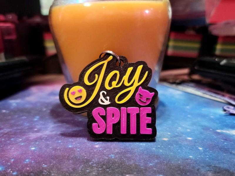 Joy & Spite Emoji Keychain