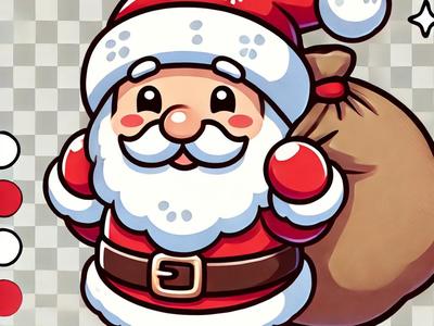 santa keychain
