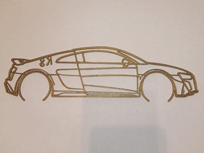 Audi R8 siluete art