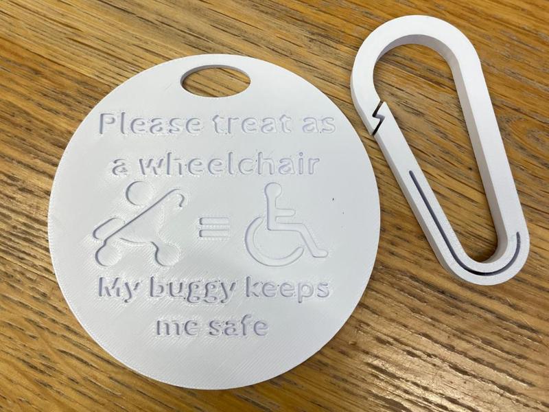disability pram sign