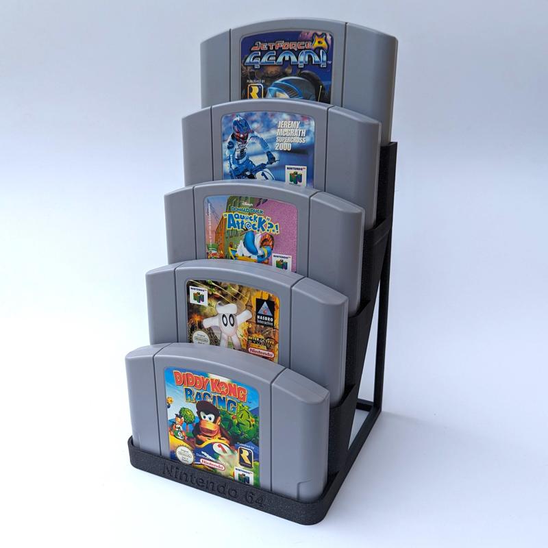 Nintendo N64 Cartridge Display Shelf Stand
