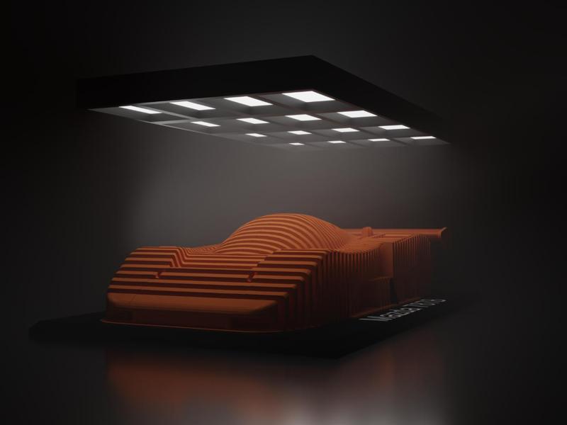 Mazda 787B Layered Sculpture