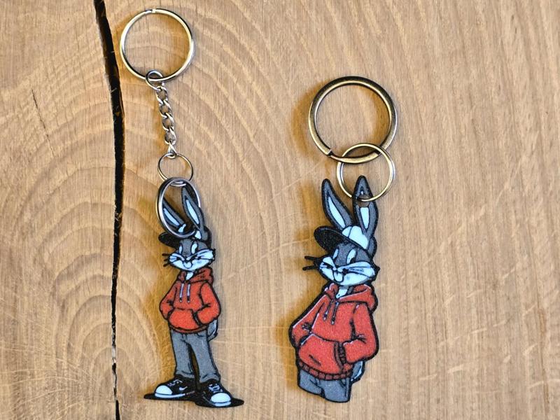 Set of Urban Bugs Bunny keychain \ backpack charm