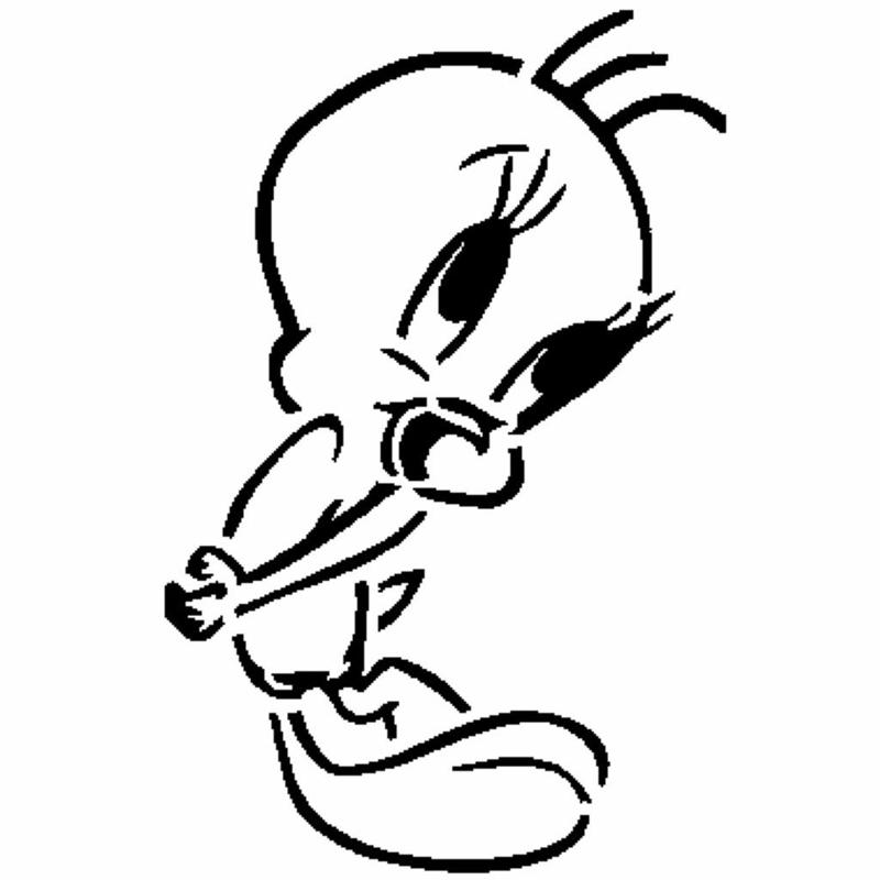 Tweety Bird stencil