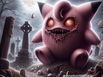 HueForge Clefairy Horror Halloween Pokémon