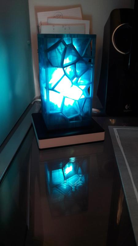 Base for voronoi lamp with G9 connector for led light