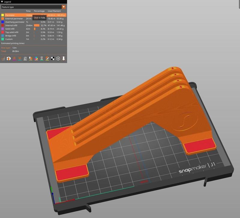 Glass Plate Holder for Snapmaker J1
