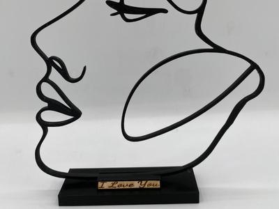 Silhouette woman  face