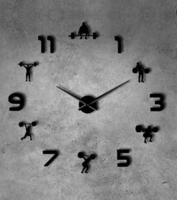 Wall clock GYM MOTIVATION