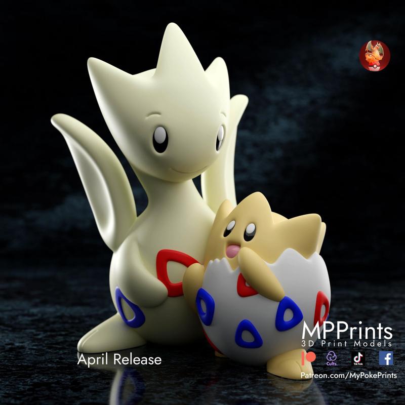 Togepi and Togetic - presupported and Multimaterial ready