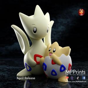 Togepi and Togetic - presupported and Multimaterial ready