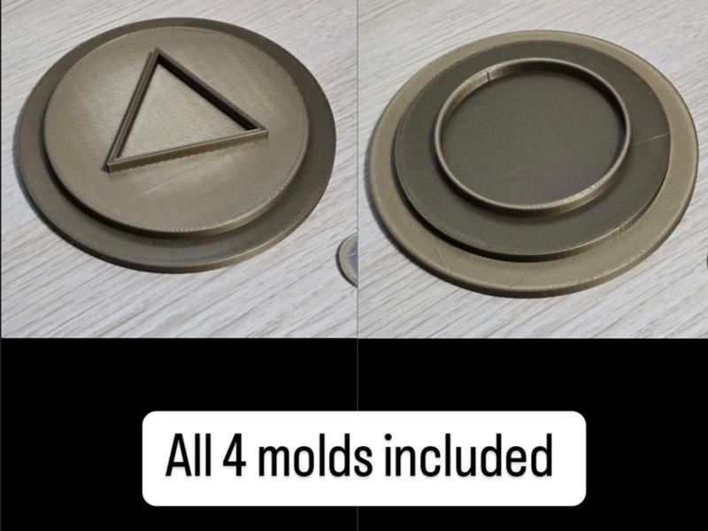 Squid game sugar cookie cutters / molds