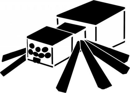 Minecraft spider stencil