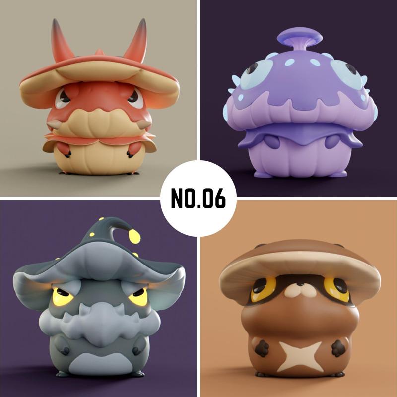 Grumpii 3D Printable Files - Chubbii Monsters - Pack 06