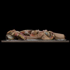 Wax model of a prepared corpse