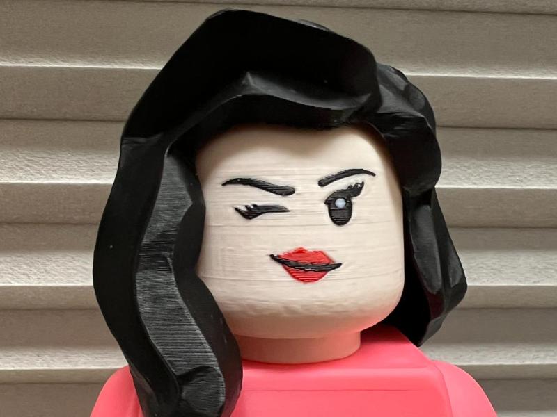 Big Brick * Female Face Winking