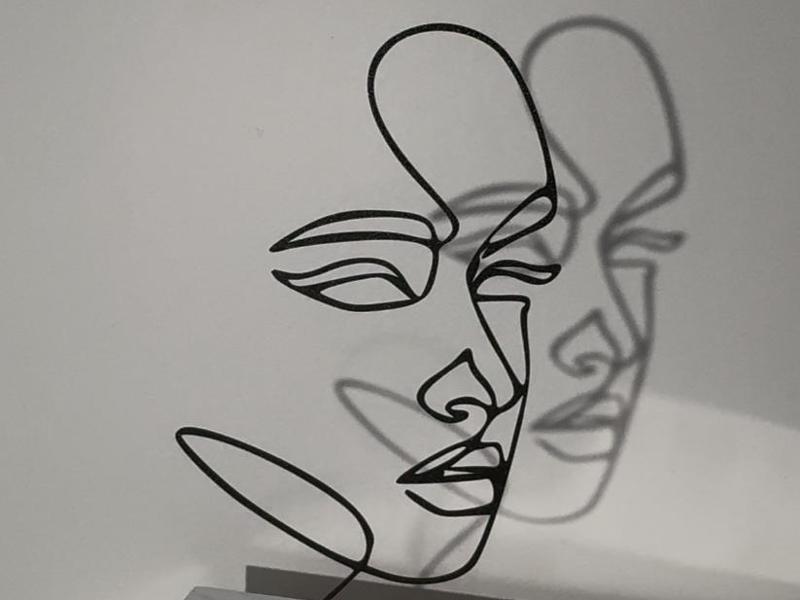 Line Art Woman Face