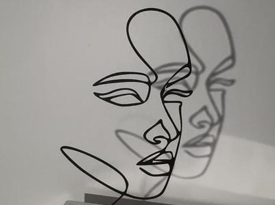 Line Art Woman Face