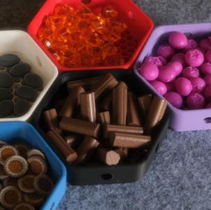 Magnetic Hex Board Game Bit Tray