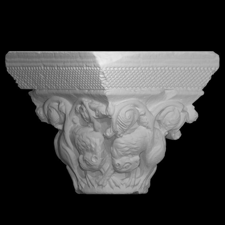 Capital - Lions in Scrolling Foliage