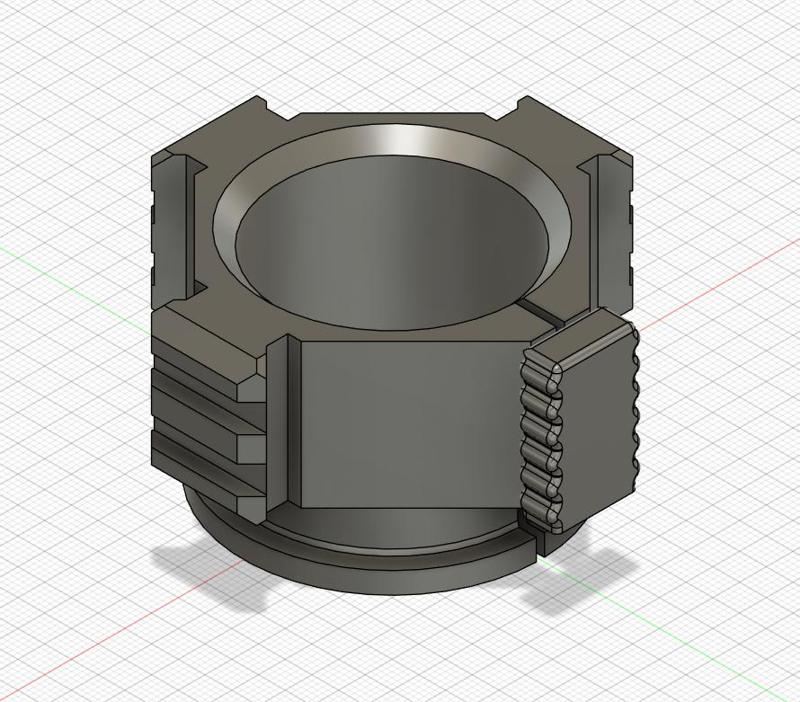 Tri-rail mounting for MP5SD6