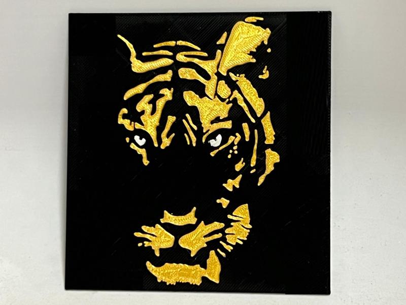 Wall Art - Tiger (100*100mm, Only 15g)