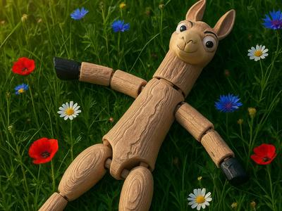 Articulated Funny Llama Toy - Flexi Animals