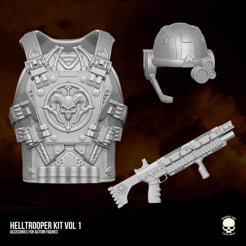 Hell Trooper Kit 3D printable files for Action Figures