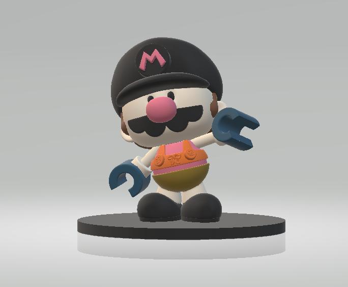 MARIO CHARACTER TOY 3D PRINTABLE MODEL