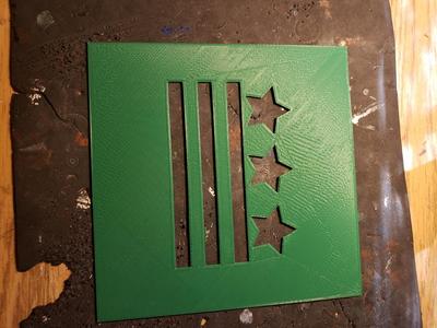 Stars and Bars Stencil