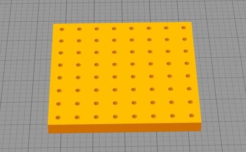 Led cube 8x8x8 template