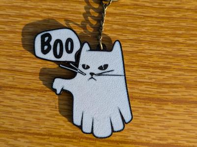 disapproving cat ghost