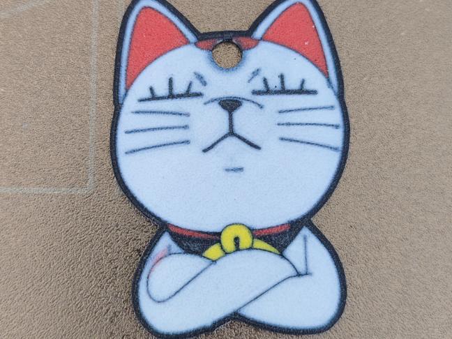 Turbo Grandma Yokai Dandadan Cat Keychain