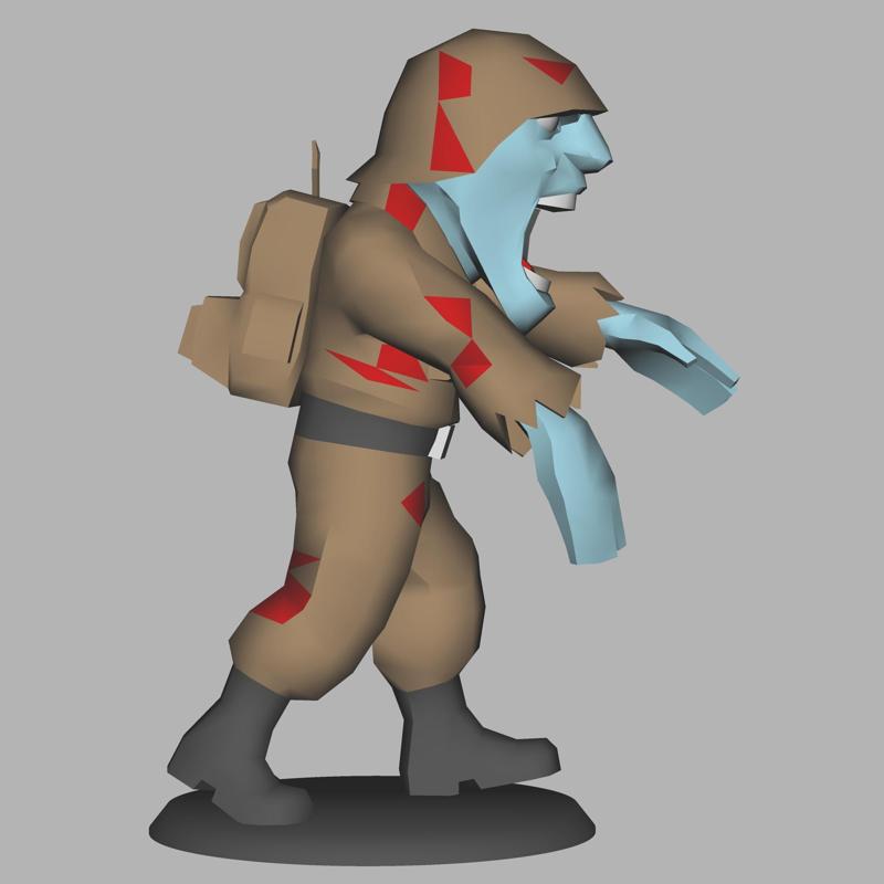 Zombie Revel Army - Metal Slug - 3d model to print
