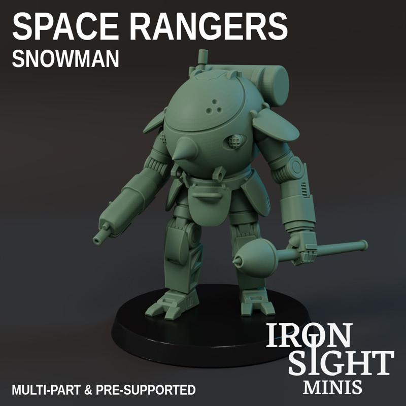Space Ranger - Snowman - Multi-part & Presupported