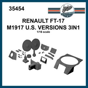 35454 Renault FT17 M1917 U.S. versions 3 in 1, 1/35 scale.