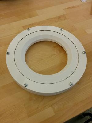 Fully 3-D Printable Slew Bearing 248 mm outer shell
