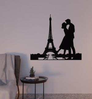 WALL DECORATION COUPLE EIFFEL TOWER 2D WALL ART
