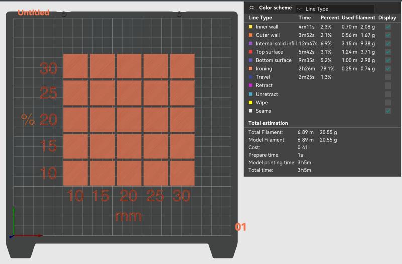 Creality K1 Ironing Test (Yet Another)