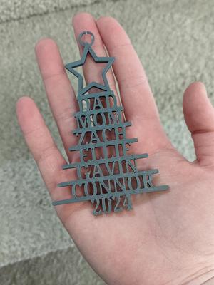 X-mas tree with names